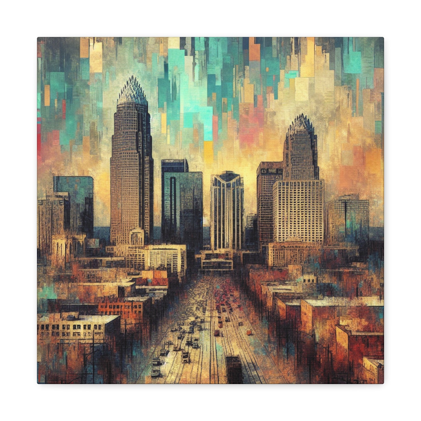 "Cosmic Urban Reverie" - Canvas