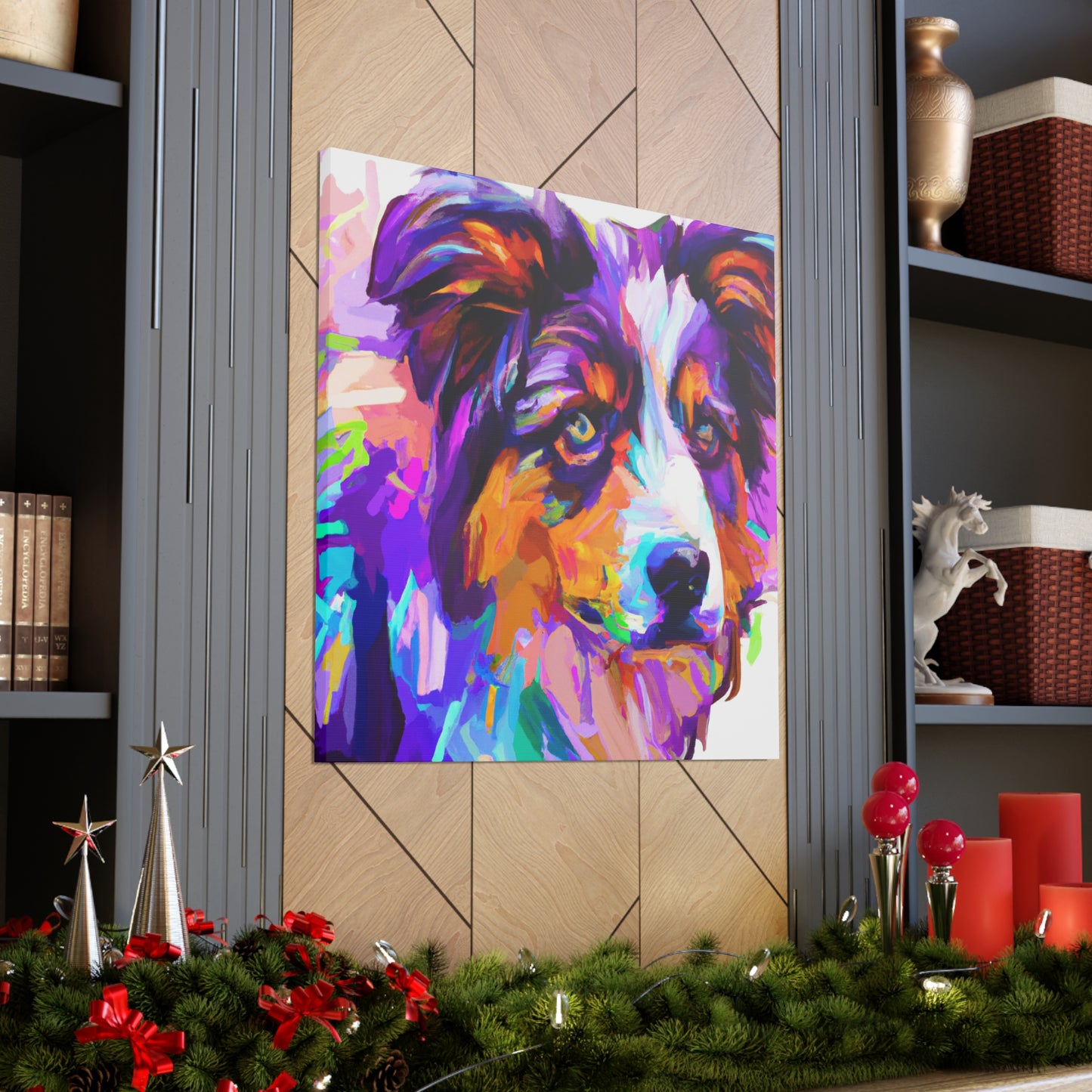 Australian Shepherd Reflection - Canvas