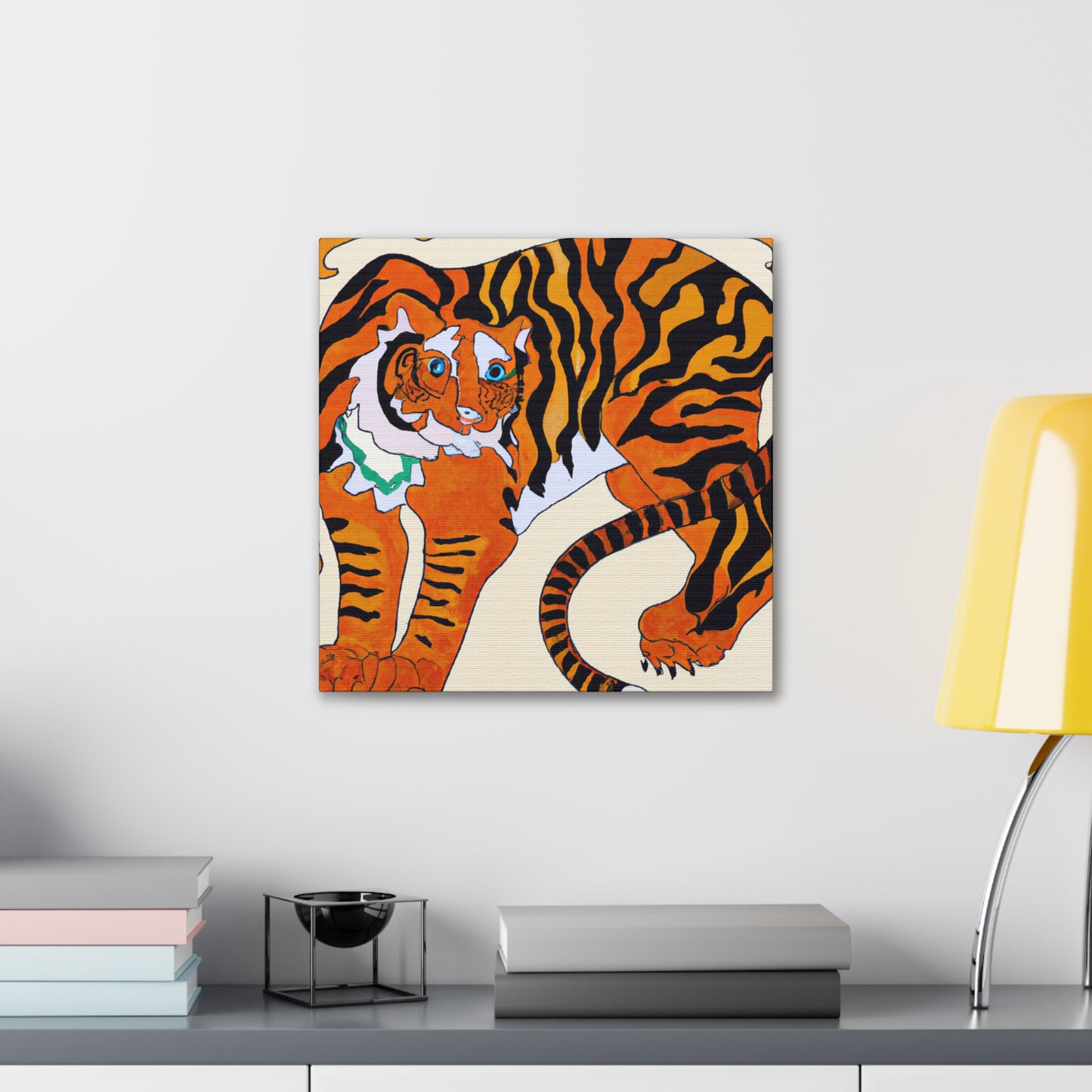 Bengal Tiger Unleashed. - Canvas