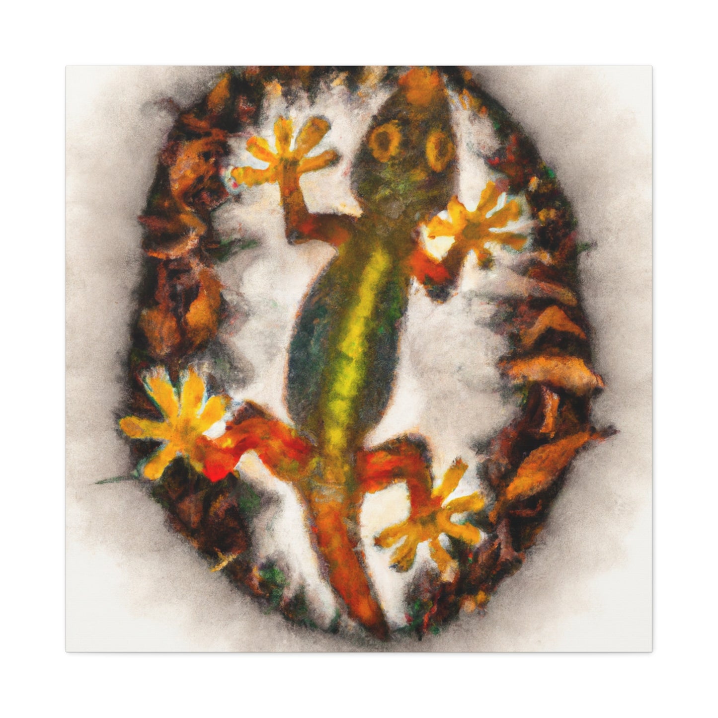 Gecko's Reflection Grandeur - Canvas