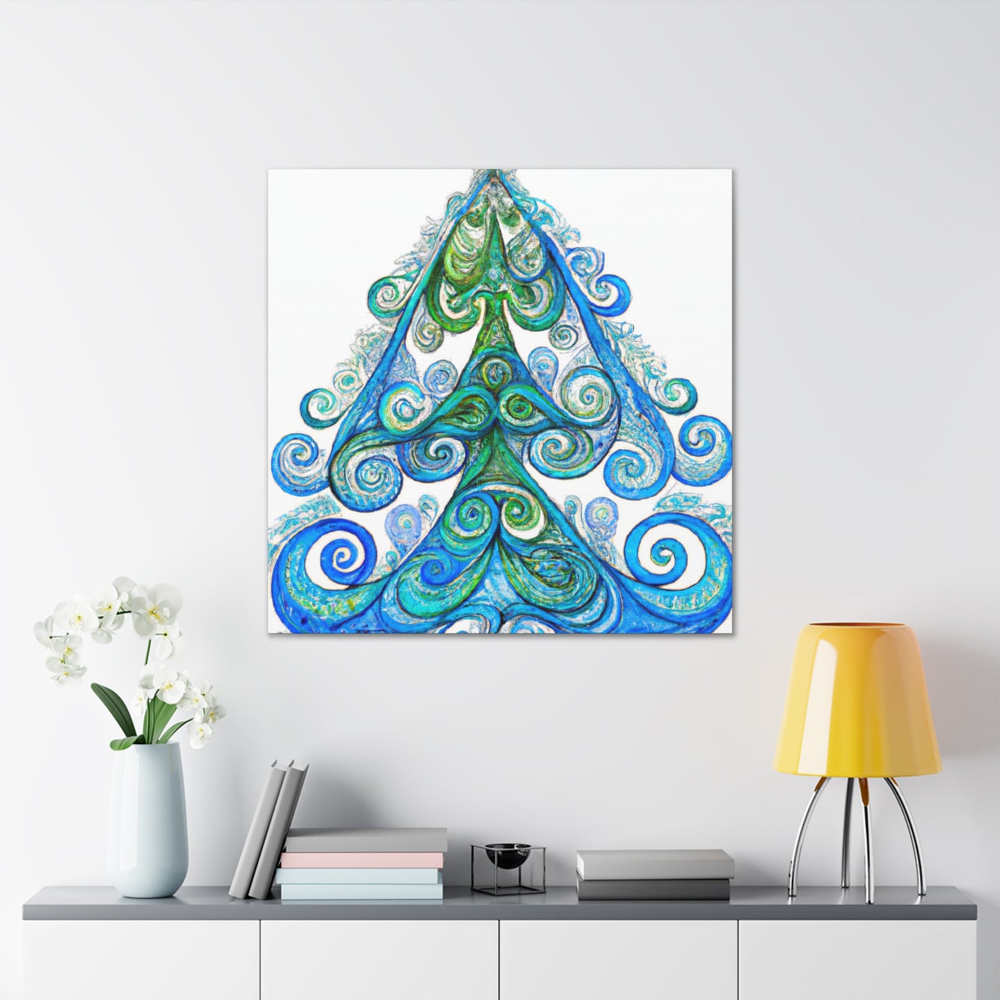 Christmas Tree Splendor - Canvas