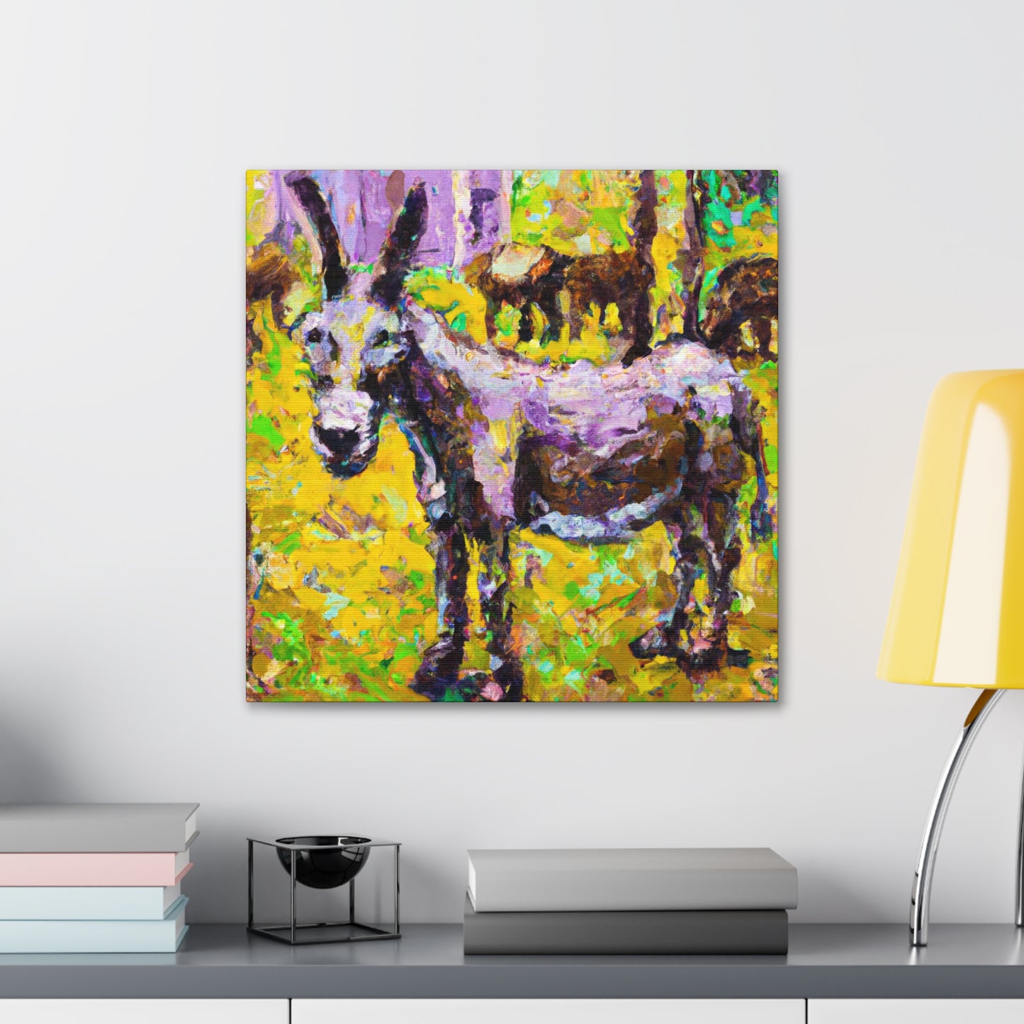 "Donkey in Impressionism" - Canvas