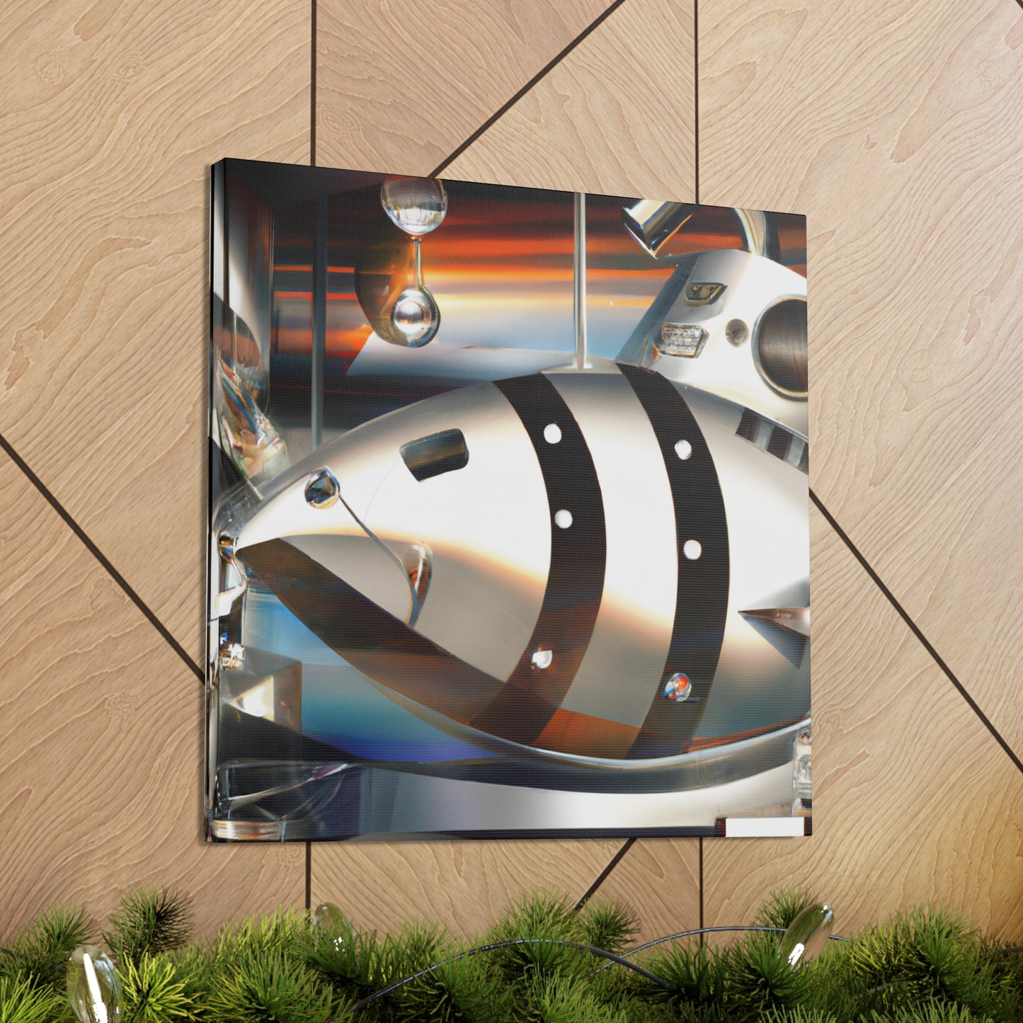 "Bass Groove in Art Deco" - Canvas