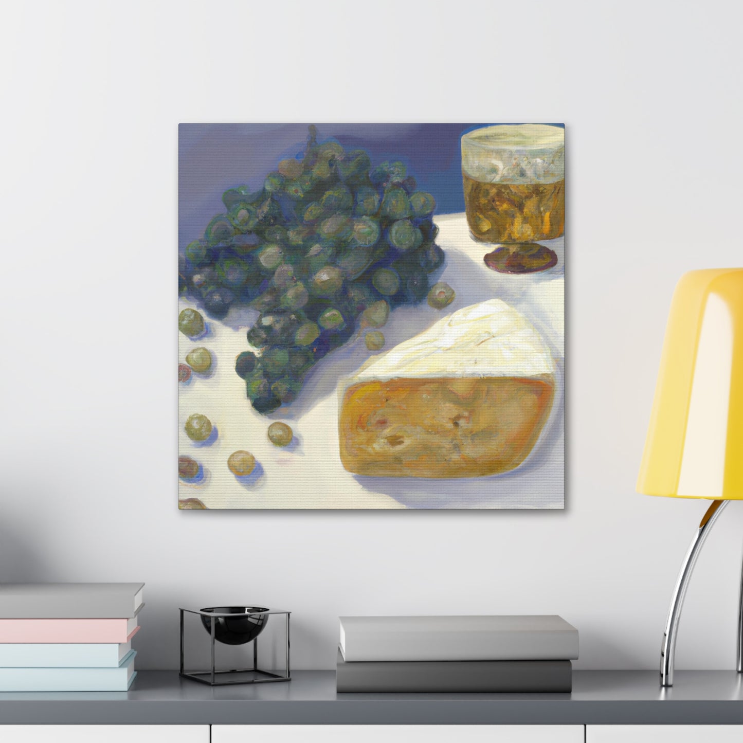 Cheese and Grapes Feast - Canvas