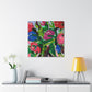 "The Peony Blooms Boldly" - Canvas