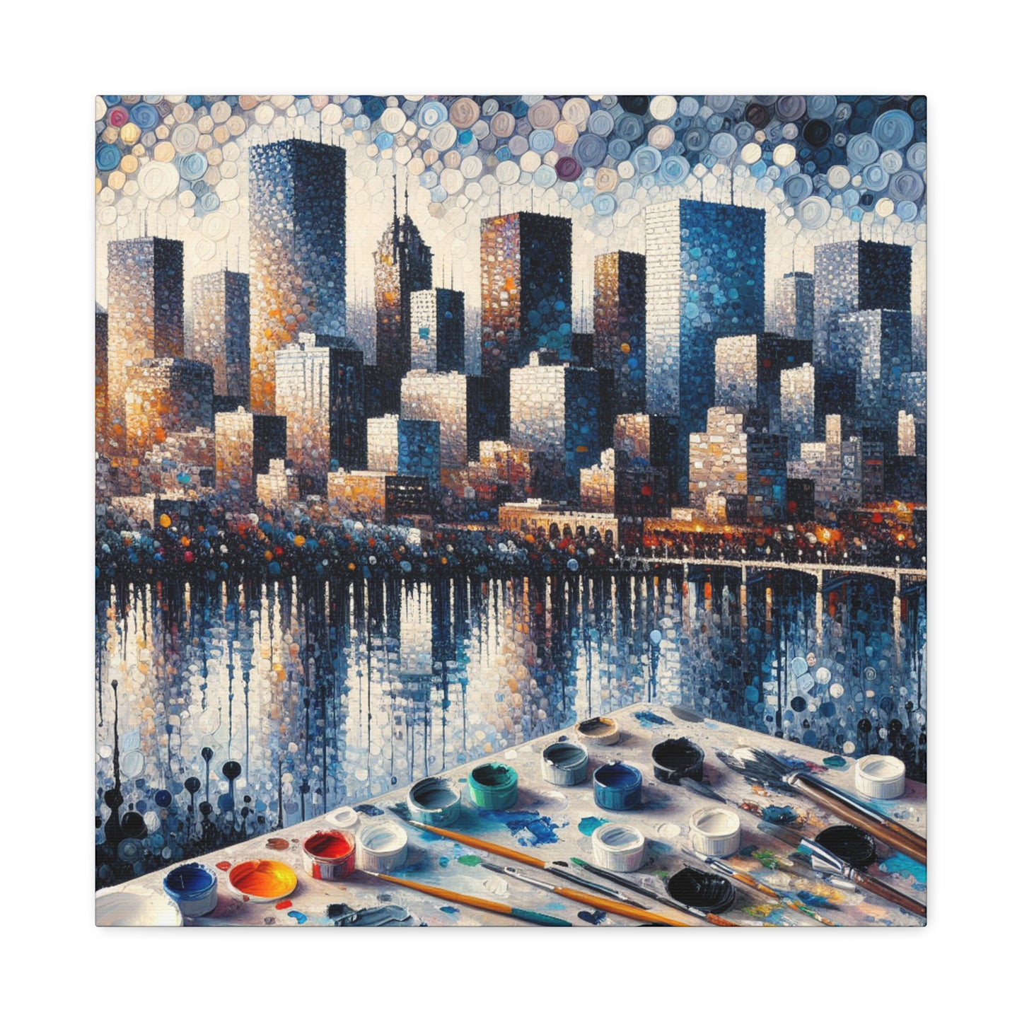 "Dotted Denver Dreamscape" - Canvas