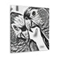 Parrots in Paradise. - Canvas