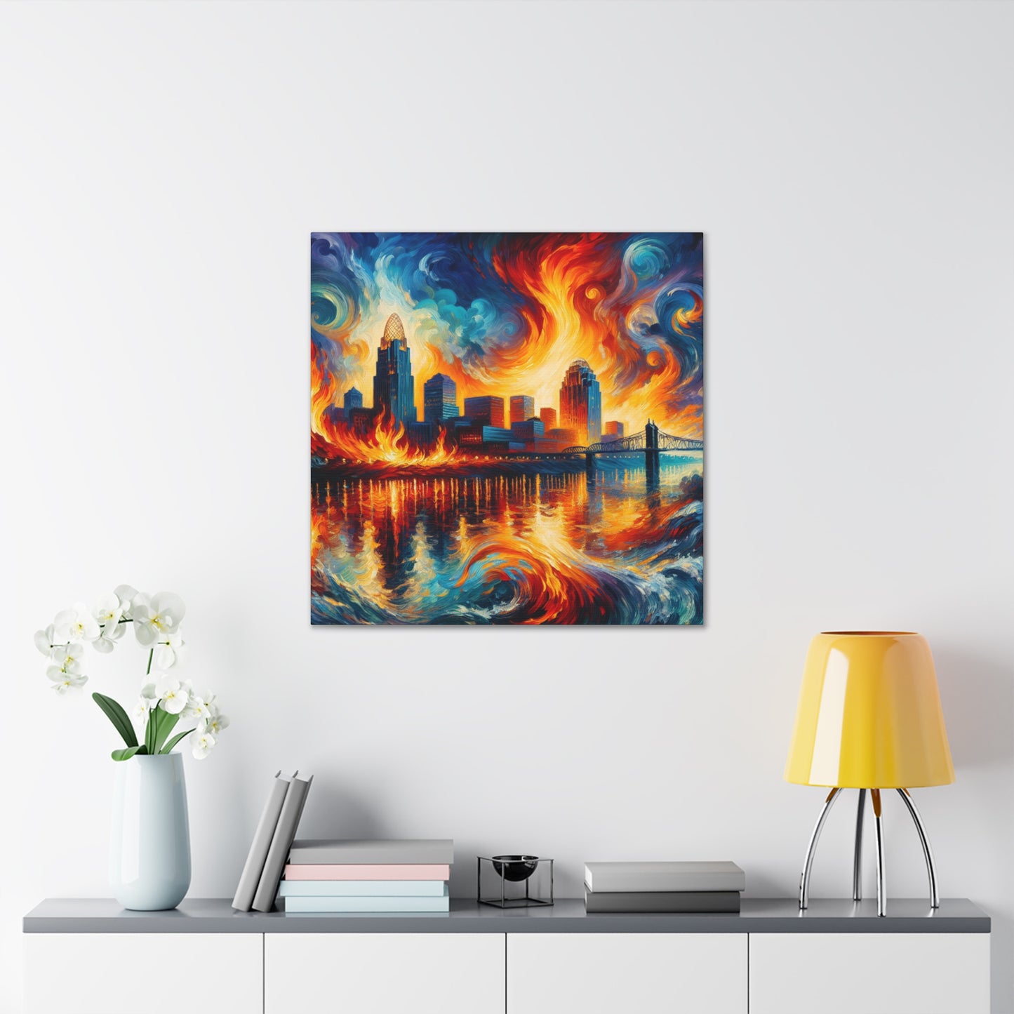 "City of Whirling Colors" - Canvas