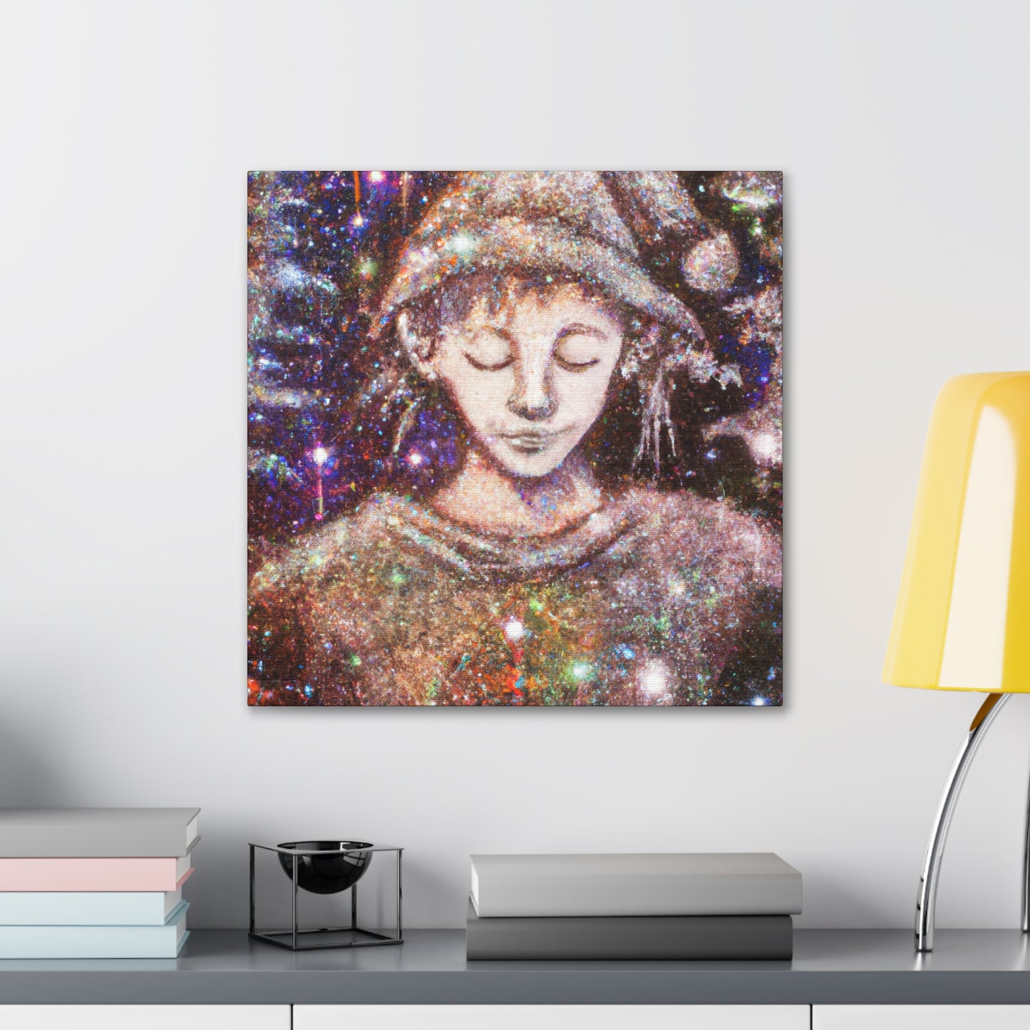 Elf in Pointillism - Canvas