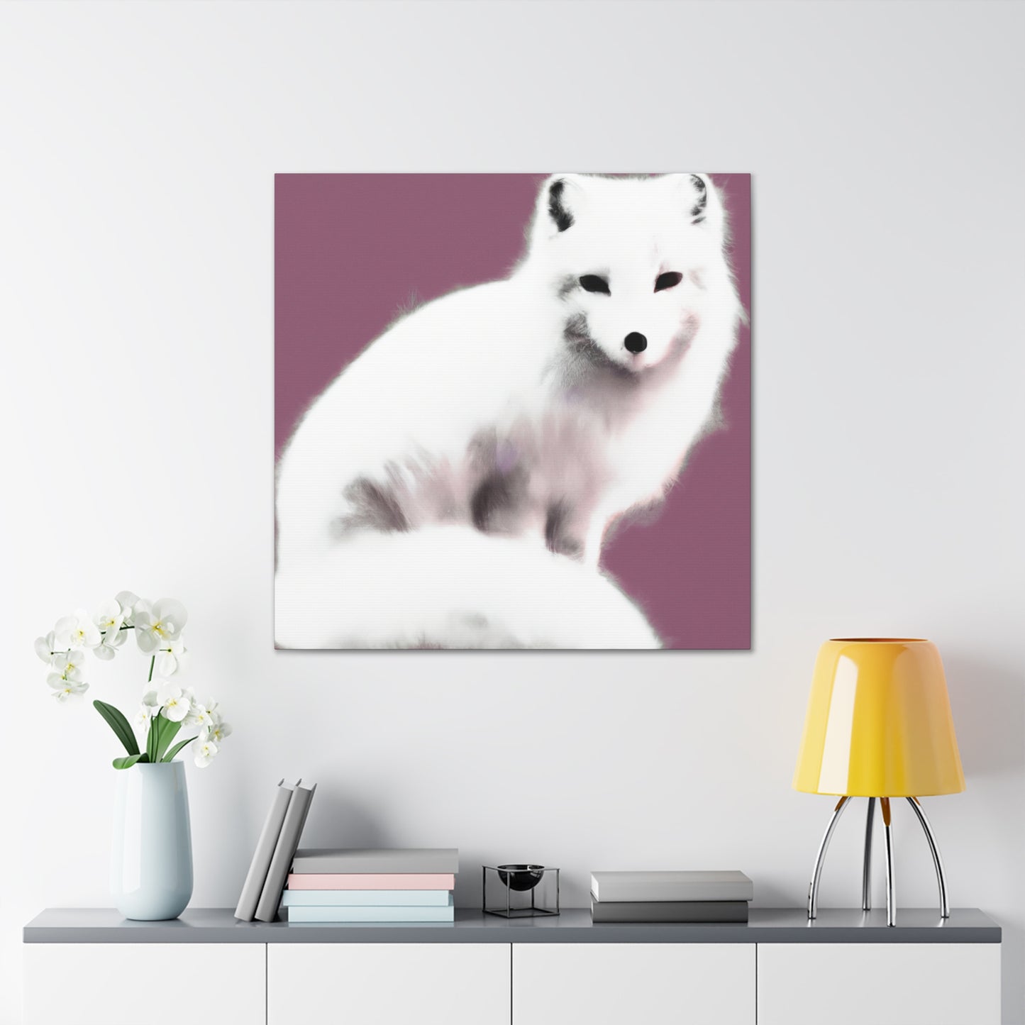 Arctic Fox Duo Bliss - Canvas