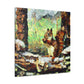 Squirrels in Post-Impressionism - Canvas