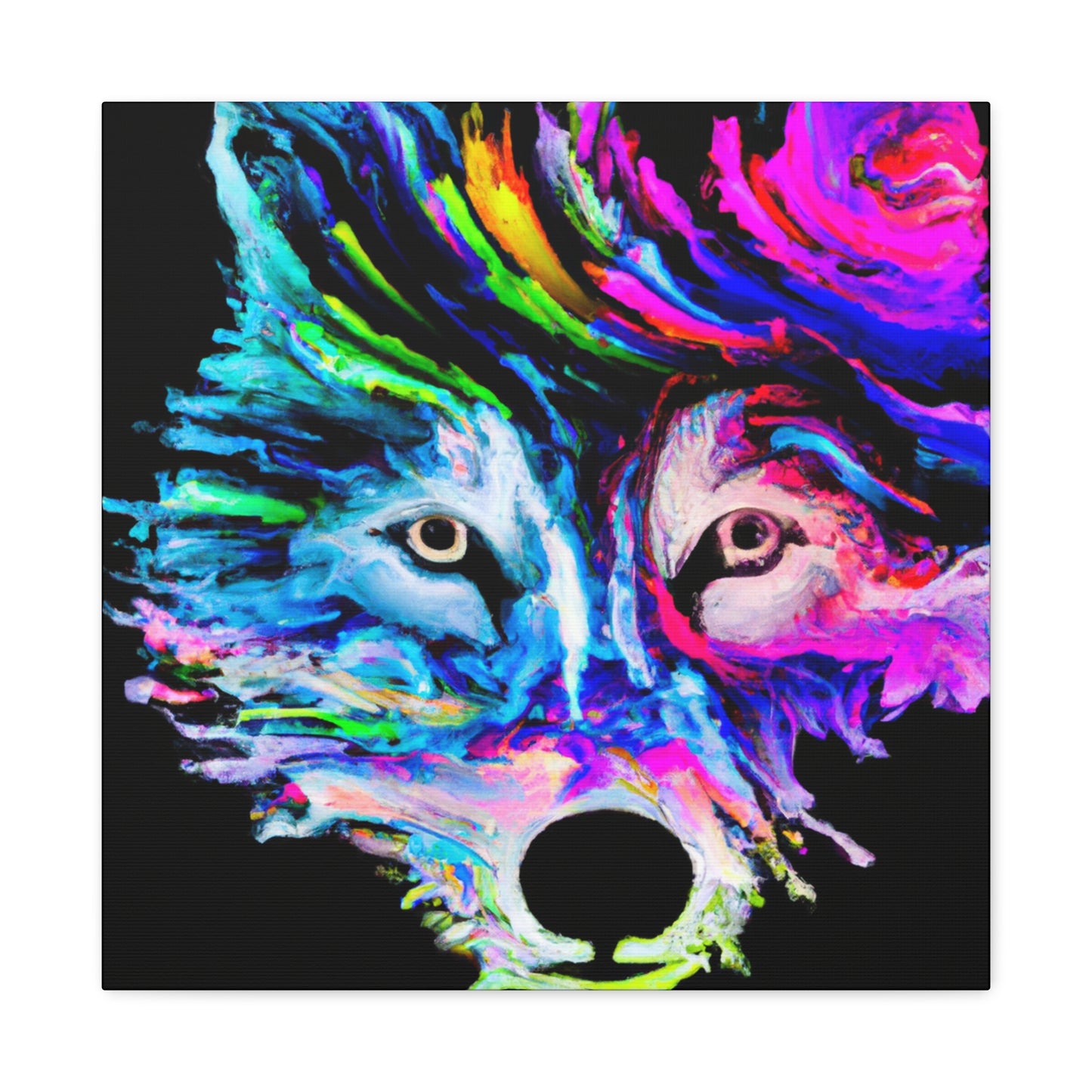 "Siberian Husky Reflection" - Canvas