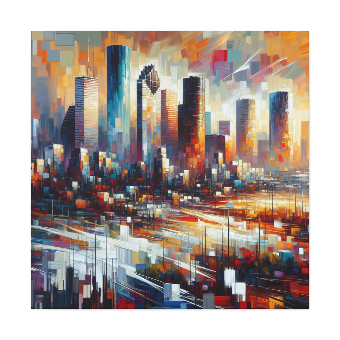 "Majestic Vistas of Houston" - Canvas