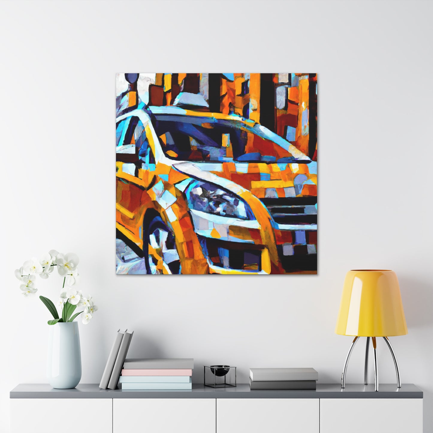 "Taxi On the Move" - Canvas