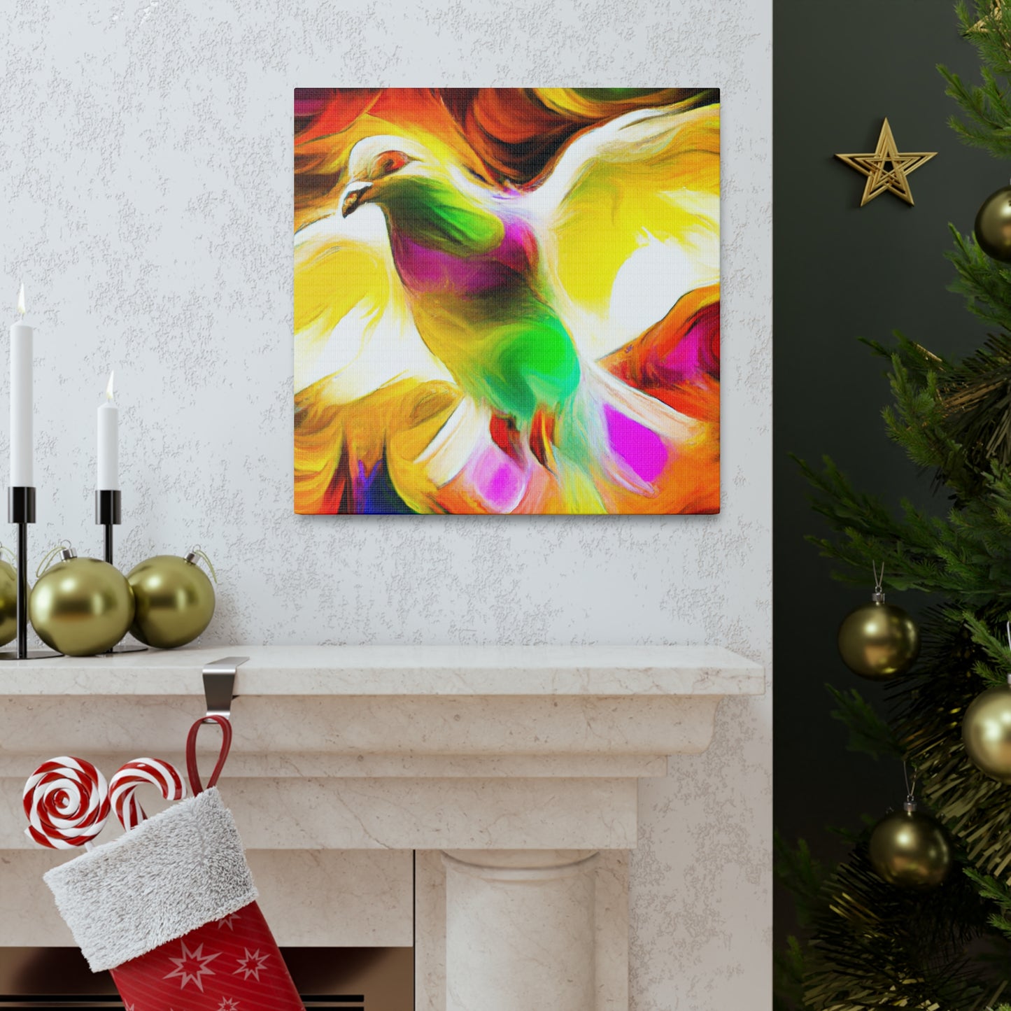 "Pigeon Soaring High" - Canvas