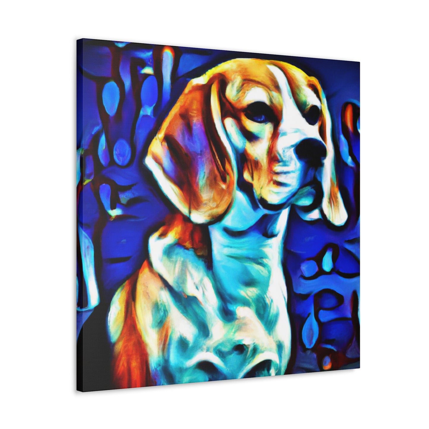 Beagle in Sunrise Glow - Canvas