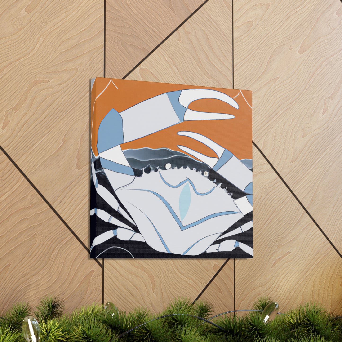 Crab in Art Deco - Canvas