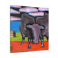 "Black Angus Dreamscape". - Canvas