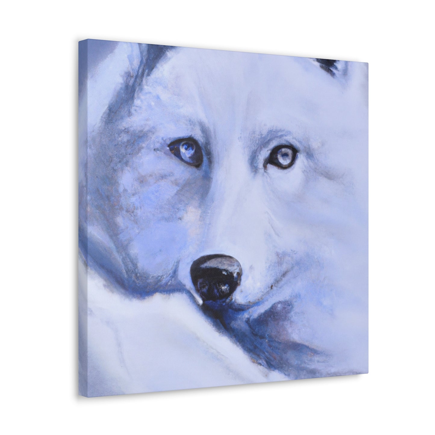 "Arctic Wolf Hyperrealism" - Canvas