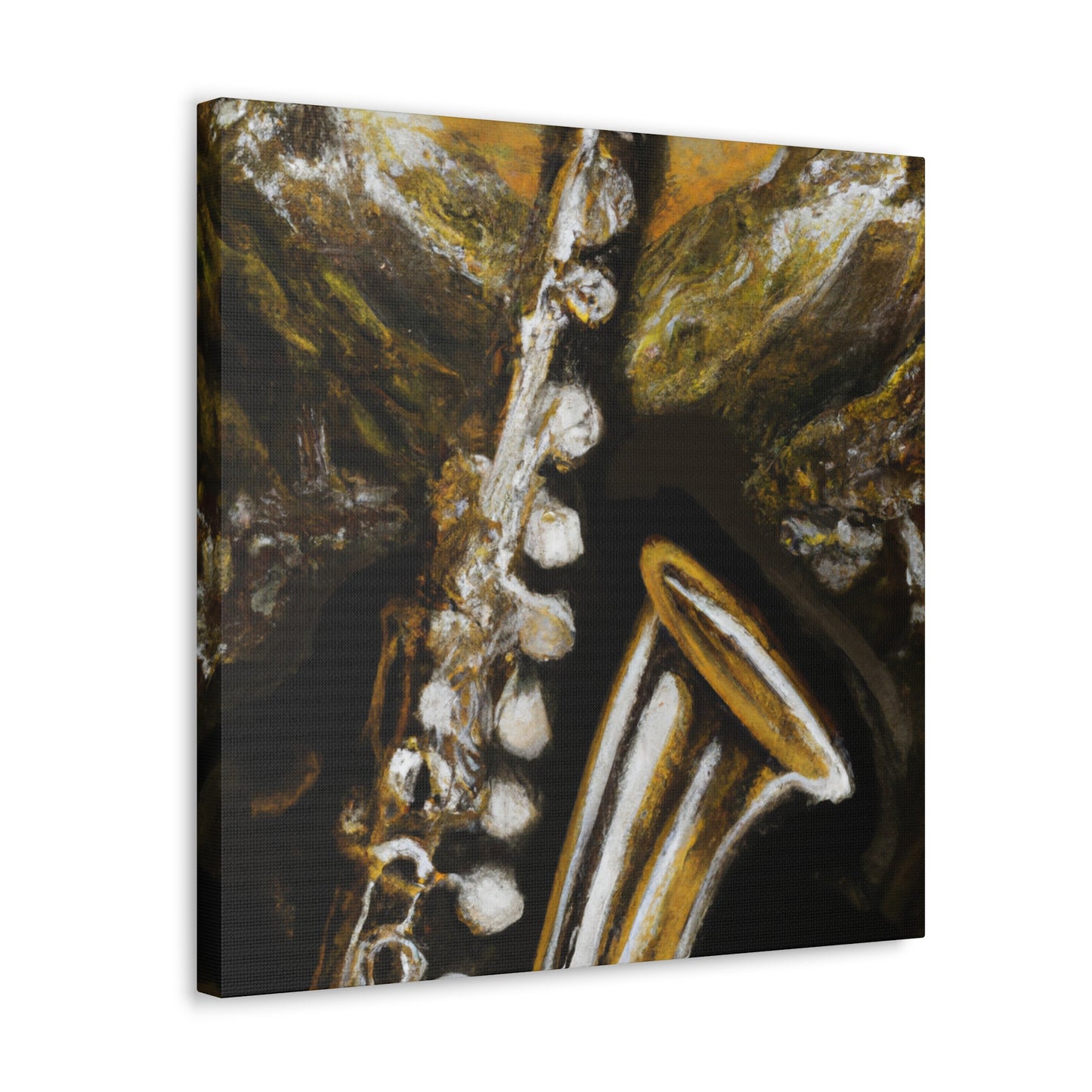 "Clarinet in Reflection" - Canvas