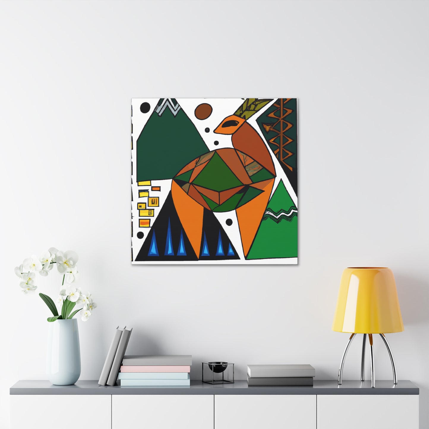 Deer in Moonlight Glow - Canvas