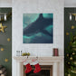 "Shark in Turbulent Seas" - Canvas