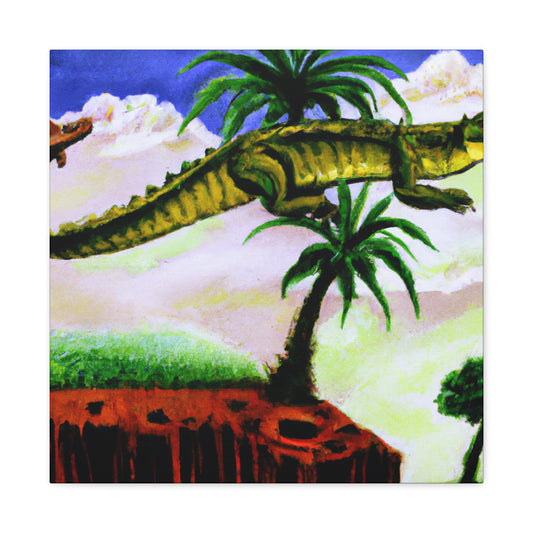 Crocodile in Organic Dream - Canvas