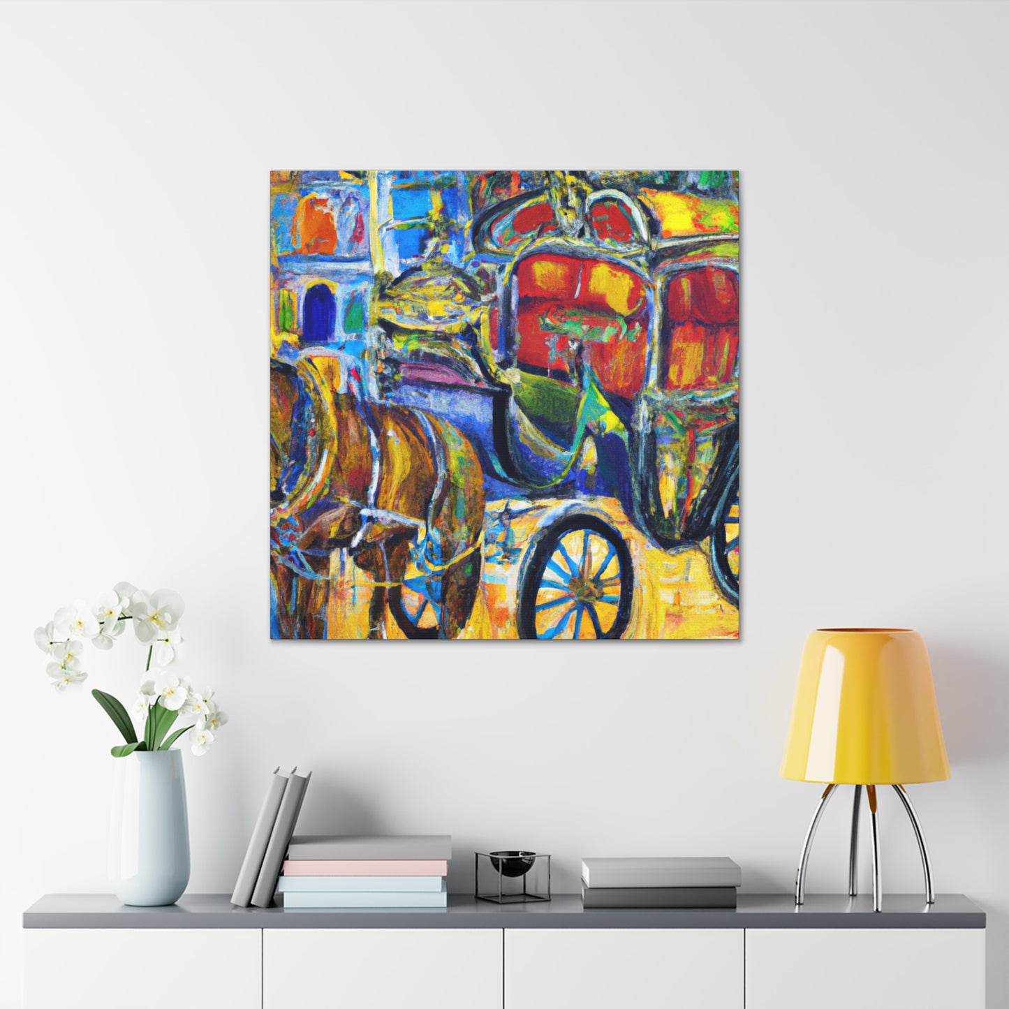 Horse and Carriage Ride - Canvas