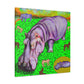 "Hippopotamus in Dreamland" - Canvas