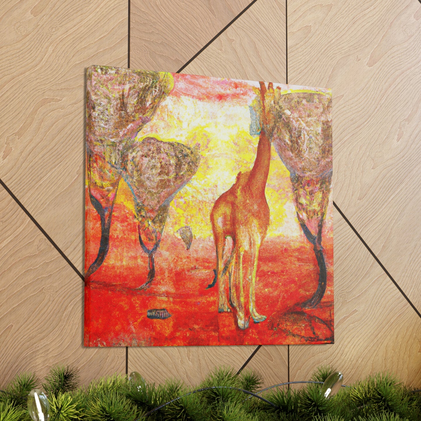 Giraffe's Surreal Dream - Canvas