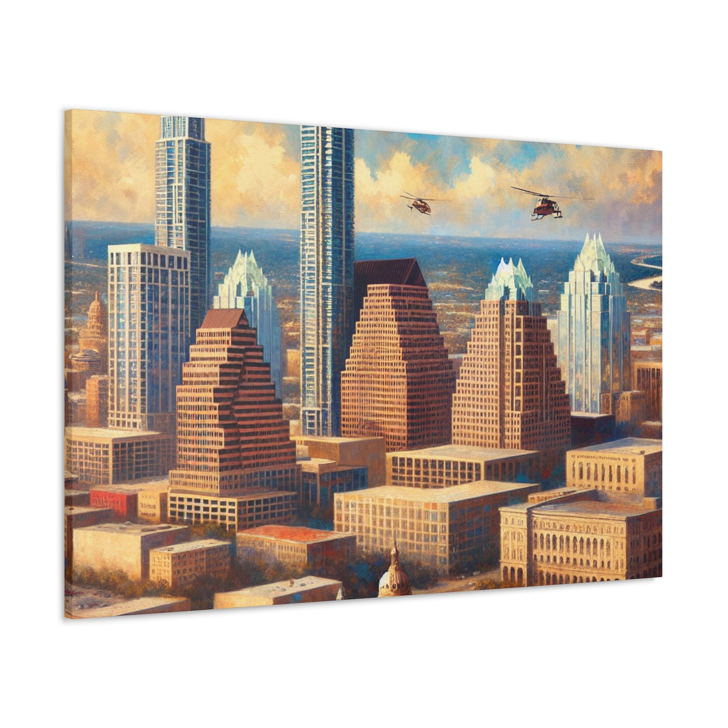 "Vibrant Austin Reverie" - Canvas