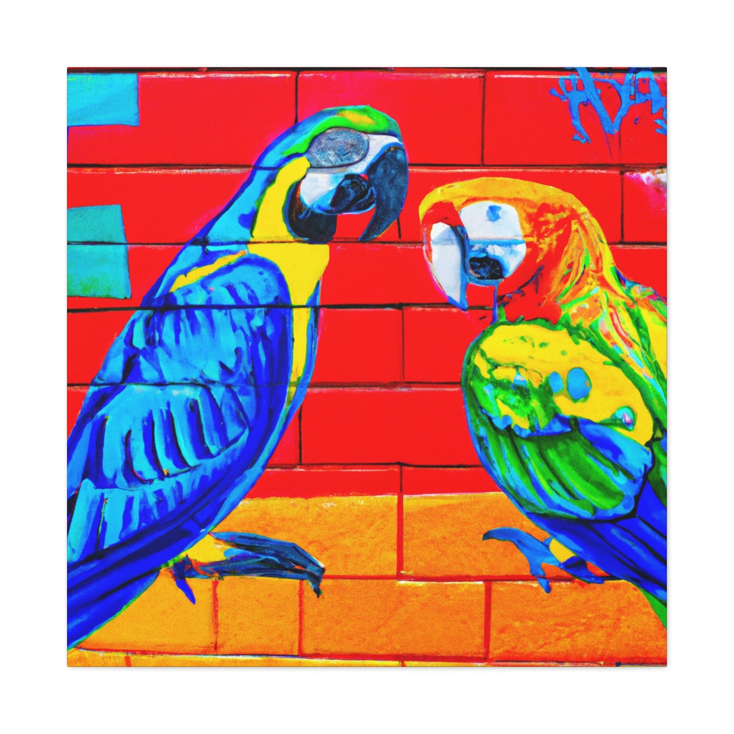 Macaws in Splendor. - Canvas