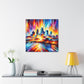 "Vibrant Urban Reverie" - Canvas