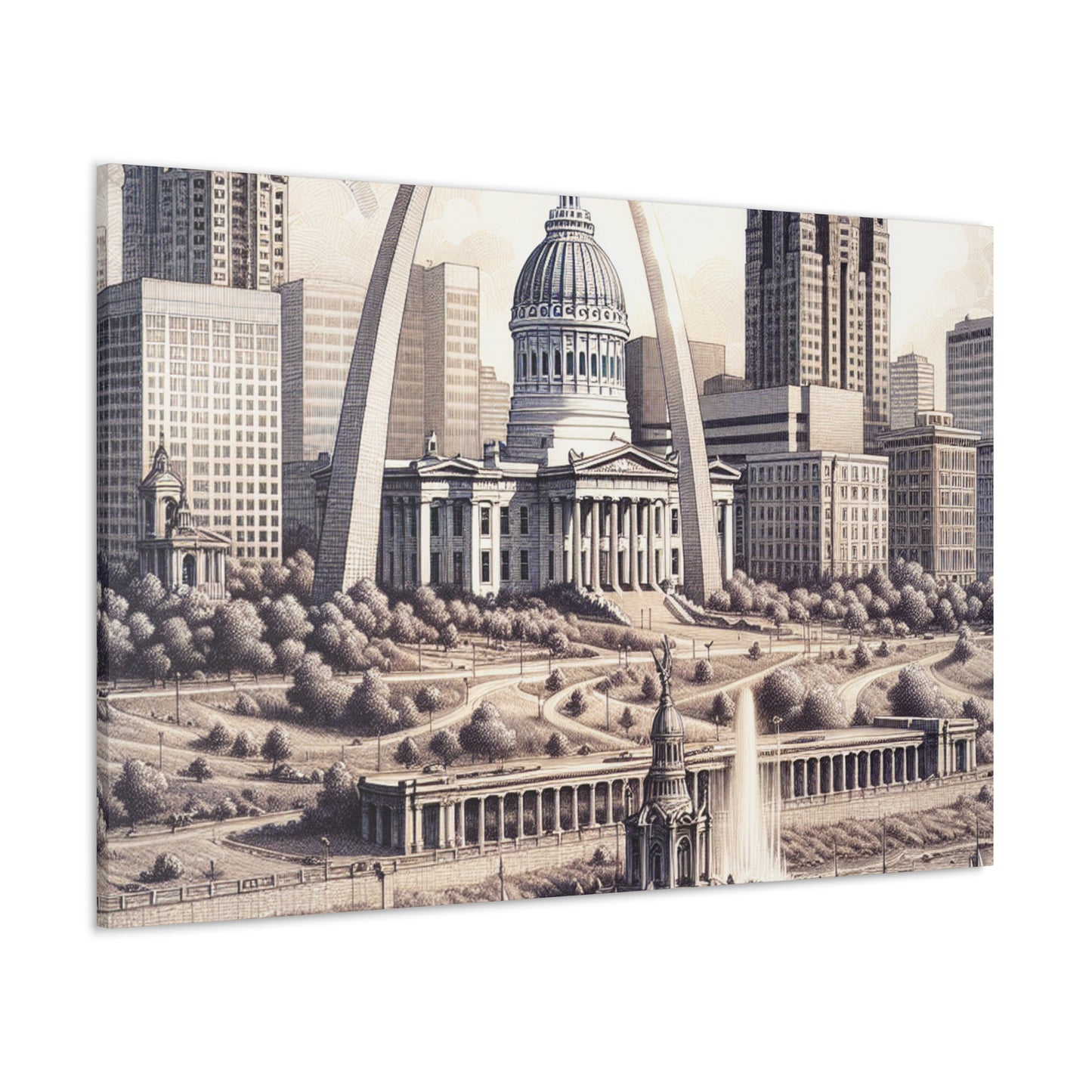 "Serene St. Louis Splendor" - Canvas