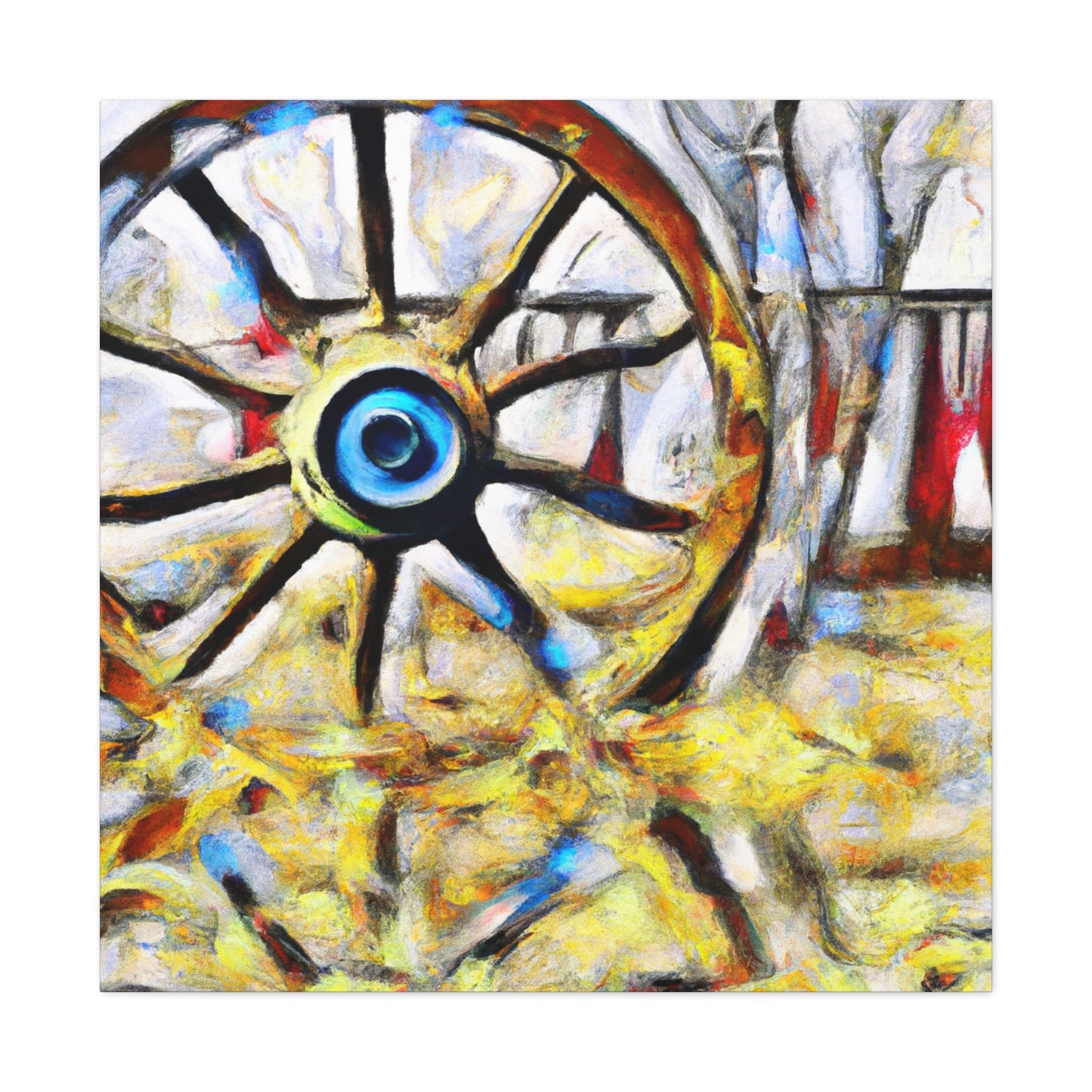 "Wheels of Progress Turning" - Canvas