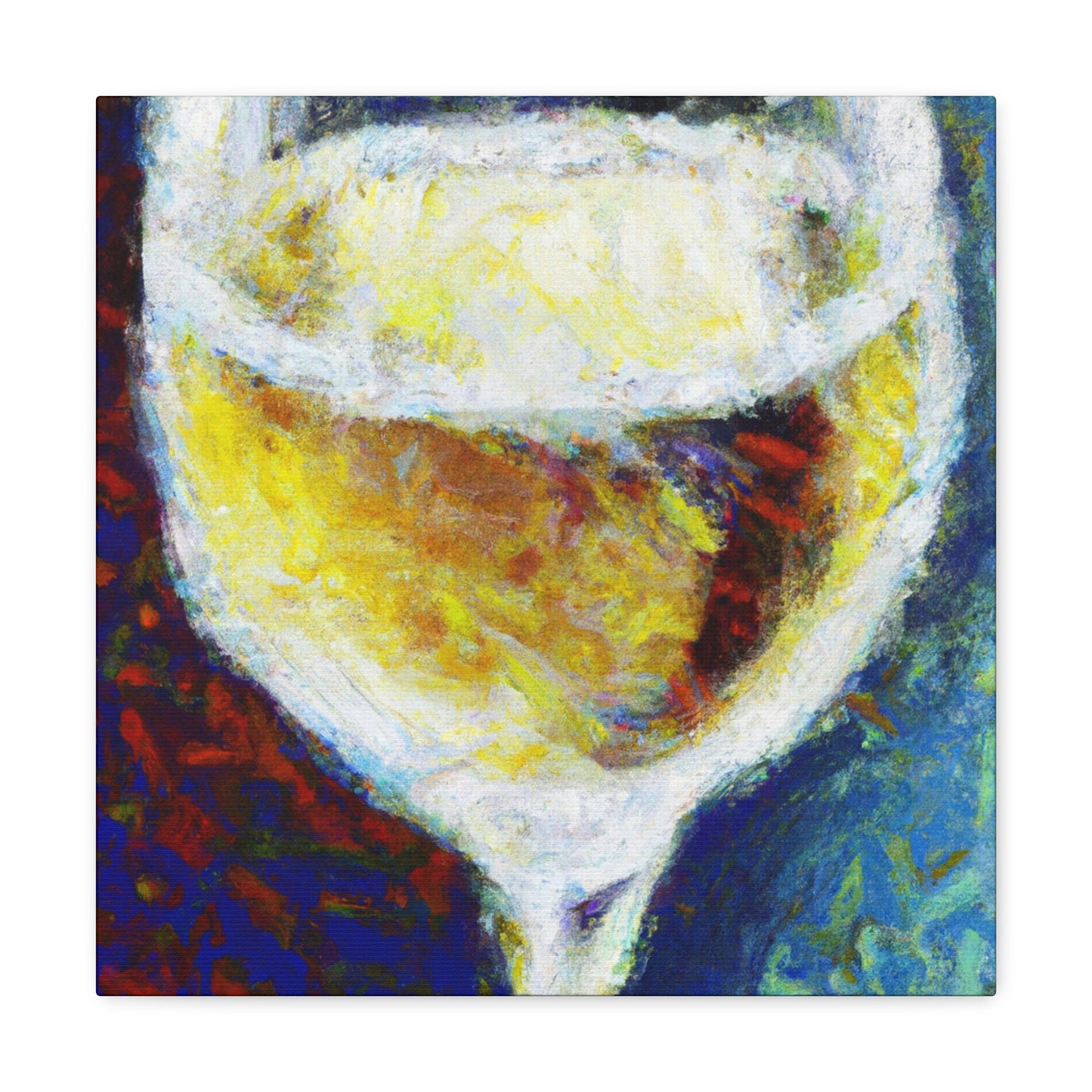 "Wine Glass Enraptured". - Canvas