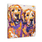 "Golden Retriever Smile" - Canvas