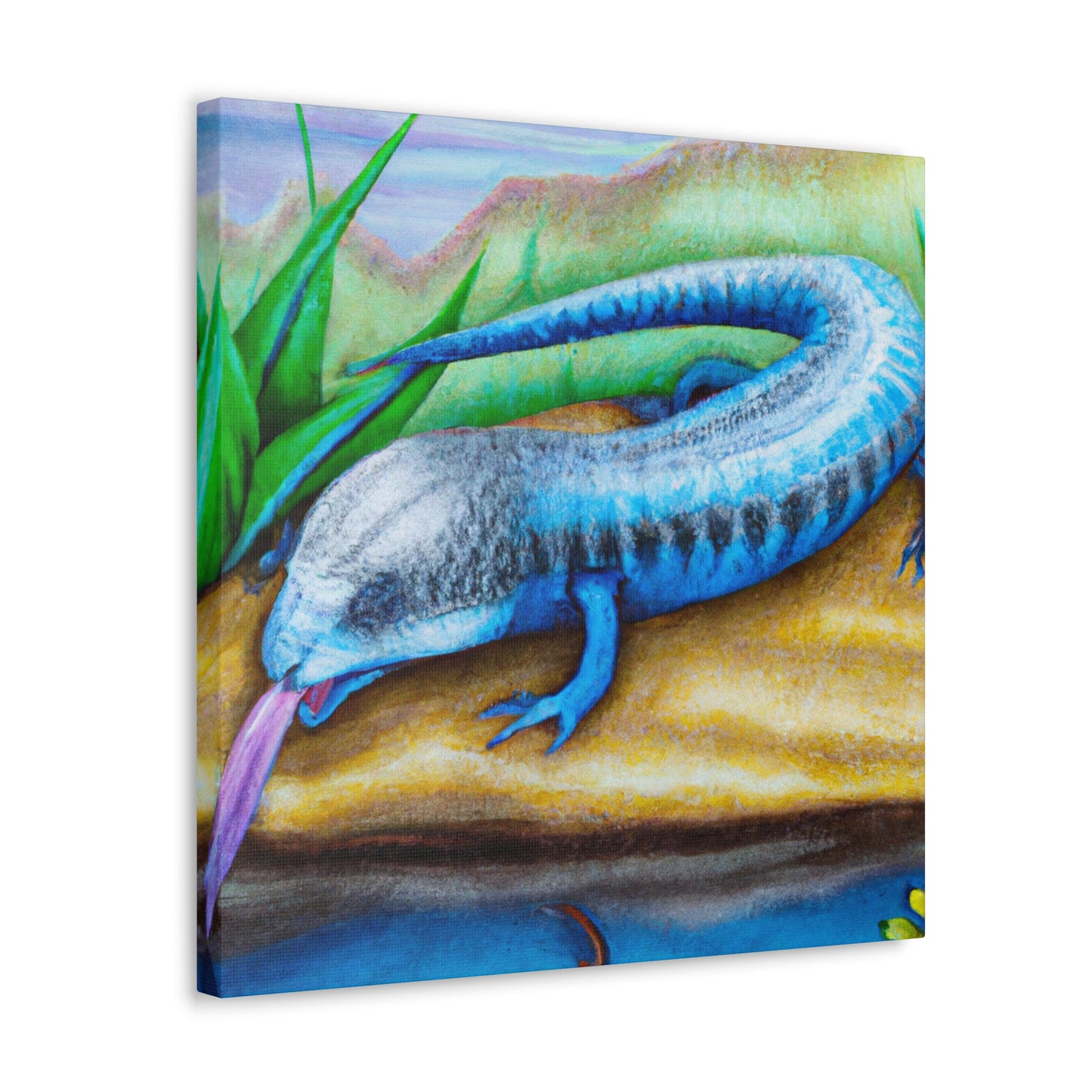 Blue-Tongued Skink Dream - Canvas