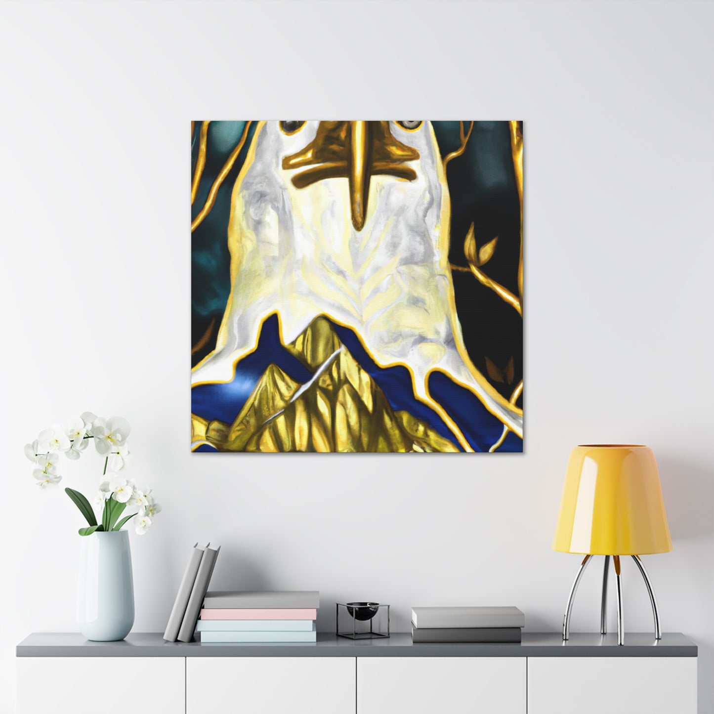 "Majestic Eagle Soaring" - Canvas