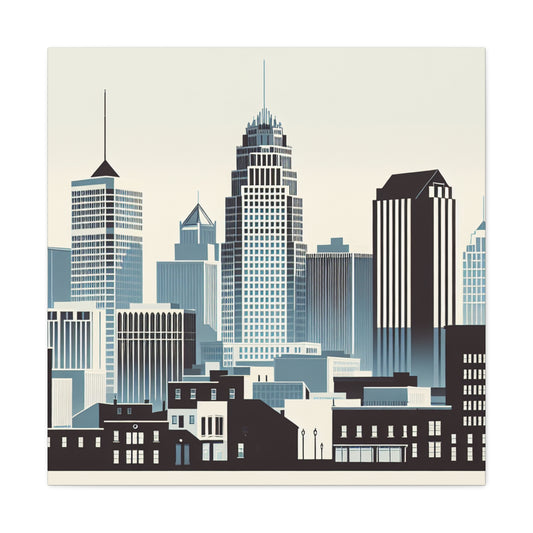 "Serene City: Raleigh Elegance" - Canvas