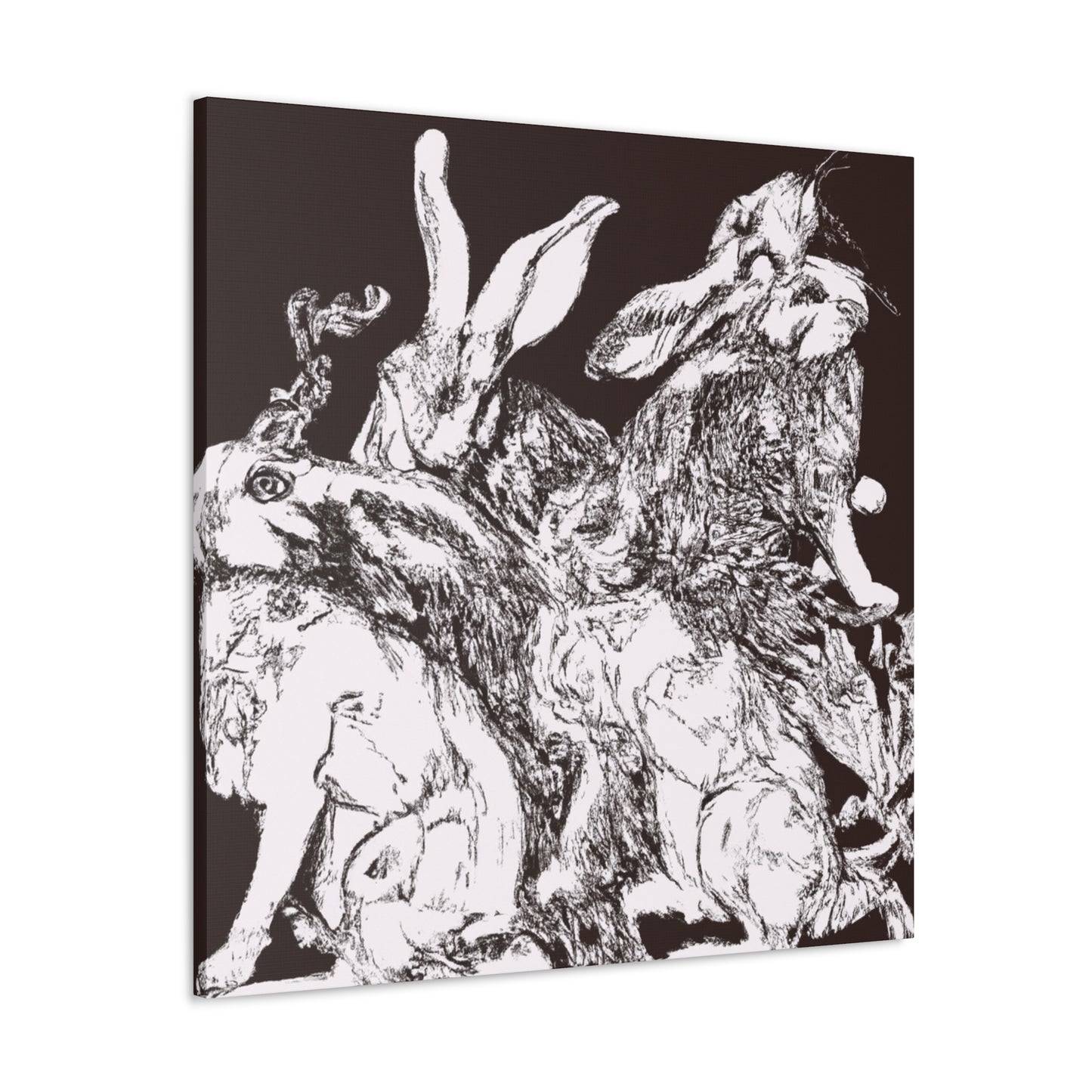 "Rabbit in Baroque". - Canvas