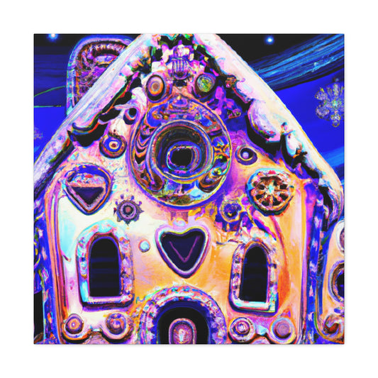 Gingerbread House Idyll - Canvas