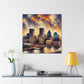 "Baltimore Abstracted Horizons" - Canvas