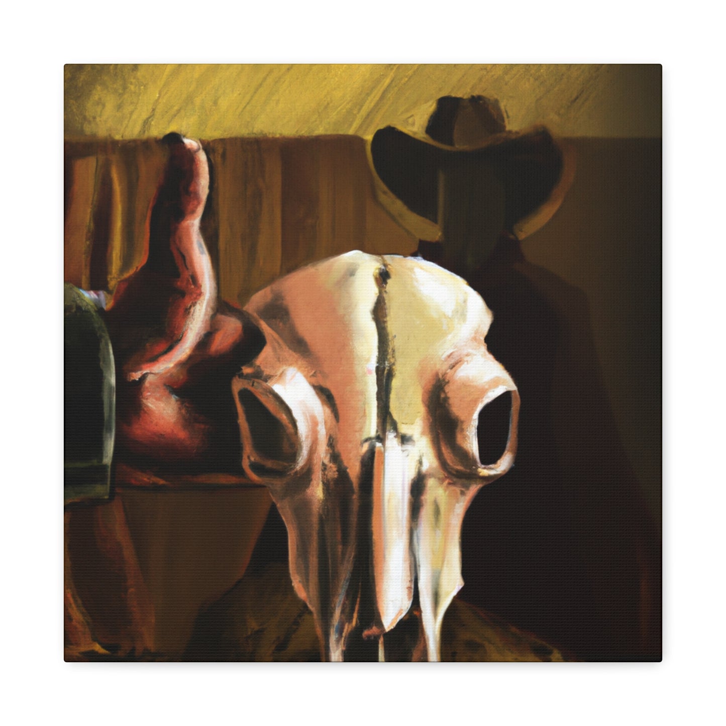 Cow Skull Apollo Dream - Canvas