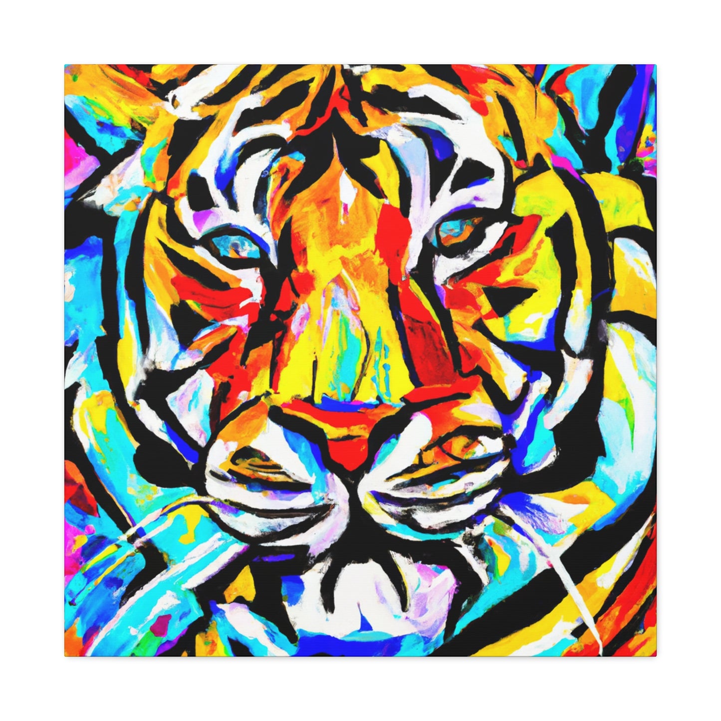 "Tiger in Art Deco" - Canvas