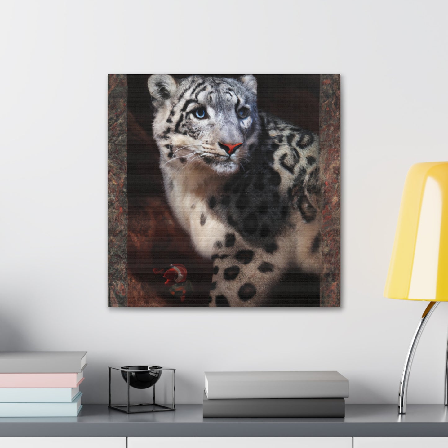 "Snow Leopard Reverie" - Canvas