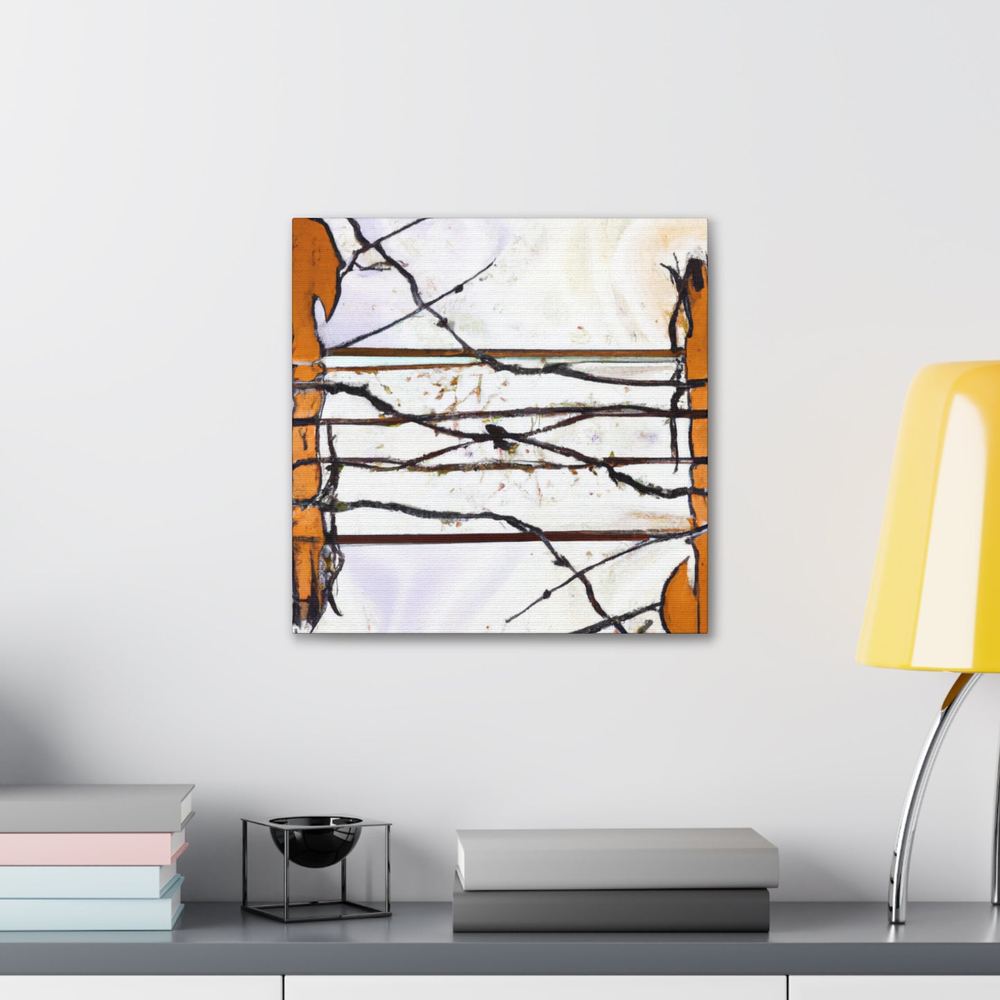 "Barbed Wire Splendour" - Canvas