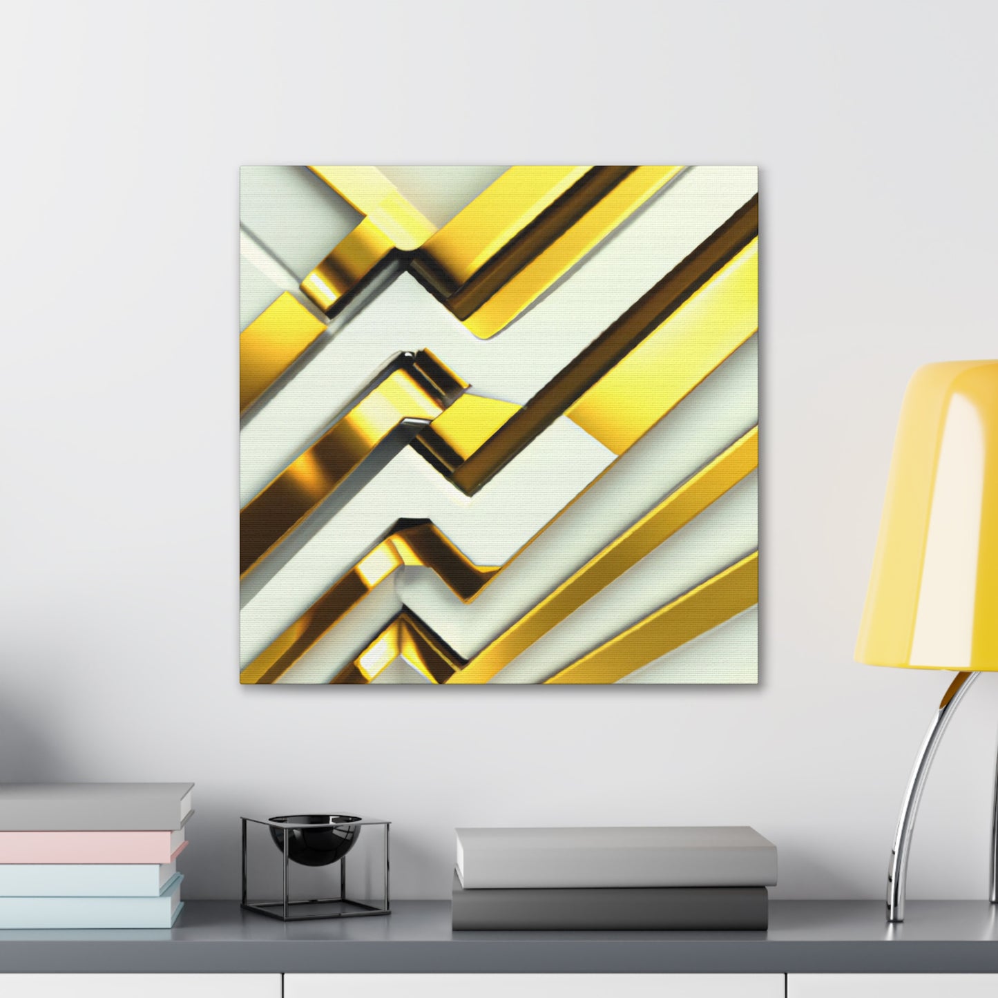 "Gilded Jazz Radiance" - Canvas