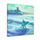 "Surfing on Sunshine Waves" - Canvas