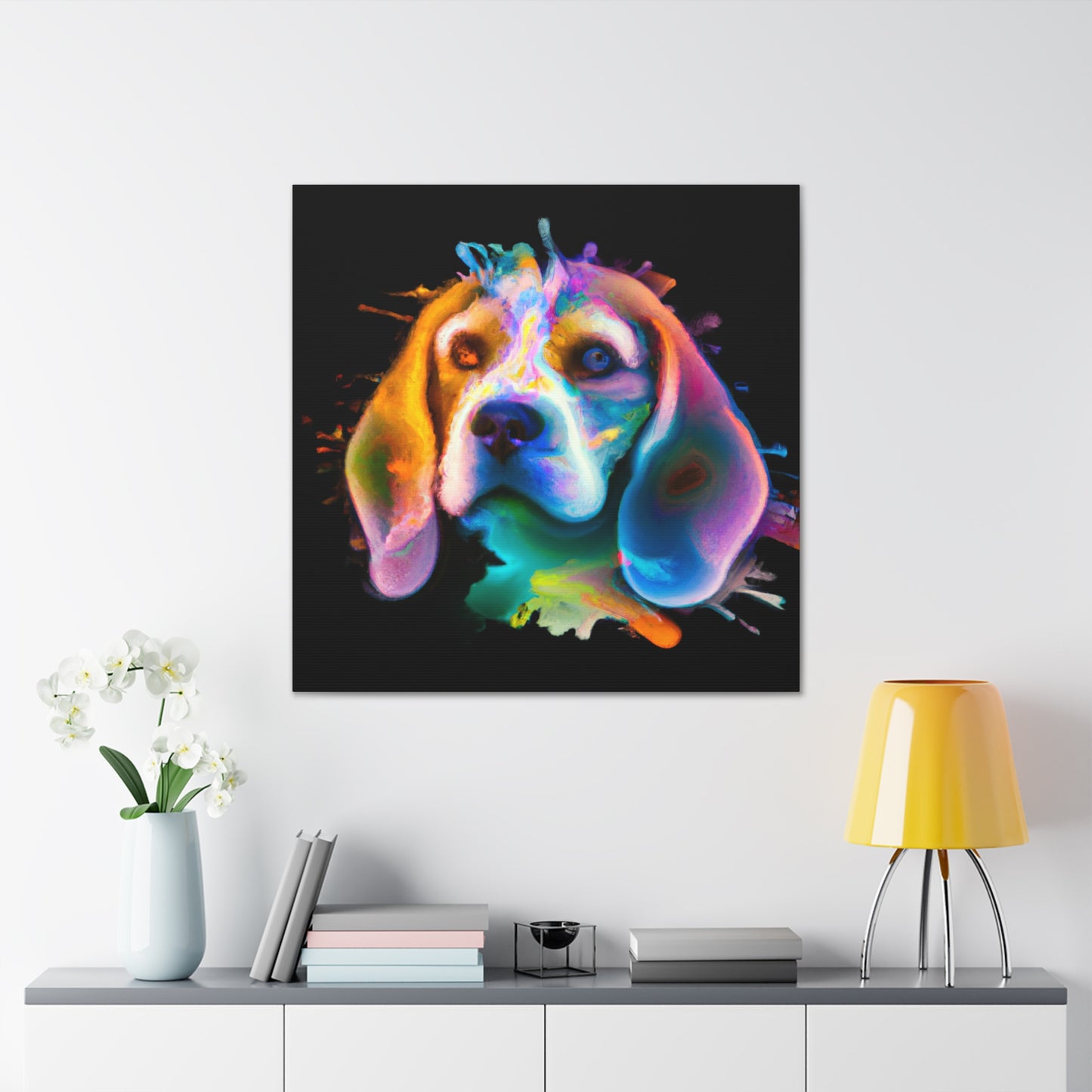 Beagle Art: Poetry - Canvas